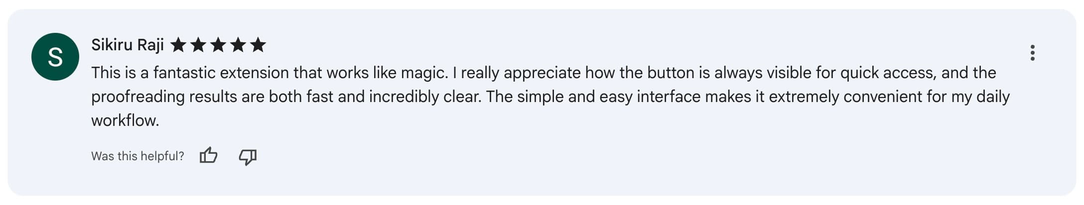 Chrome Web Store review by Sikiru Raji